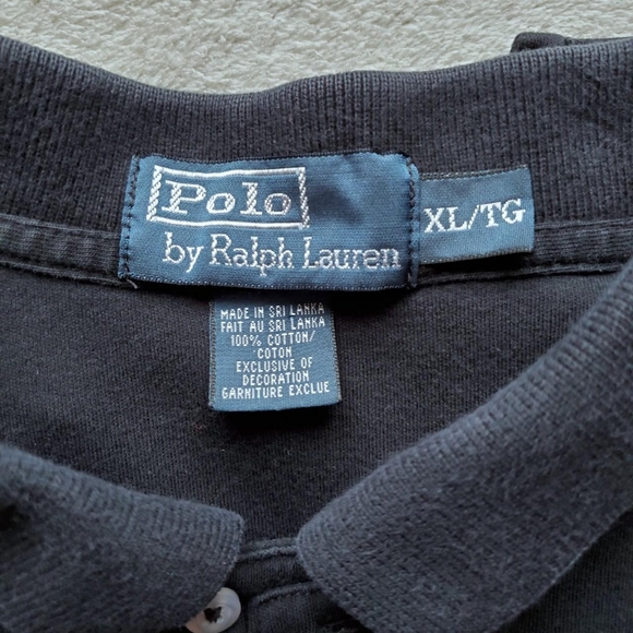 XL Ralph Lauren Polo Shirt, Black. - Picture 3 of 4